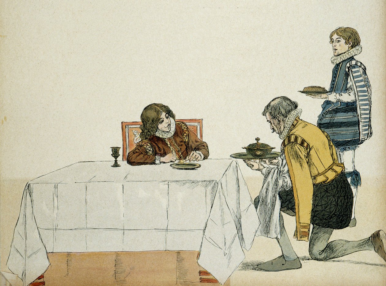 Nuori Ludvig XIII (1601-1643), ei vielä kuningas, palveli kuvernöörinsä isänsä Henrik IV:n (1553-1610) kuoleman jälkeen. Kuva tekijältä Hermann Vogel