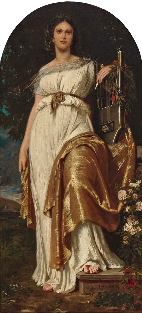 Polyhymnia. tekijältä Hermann von Kaulbach