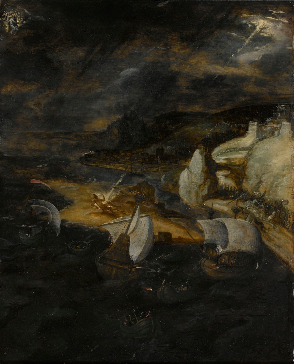 Luciferin lankeemus tekijältä Herri met de (c.1510 p.1550) Bles