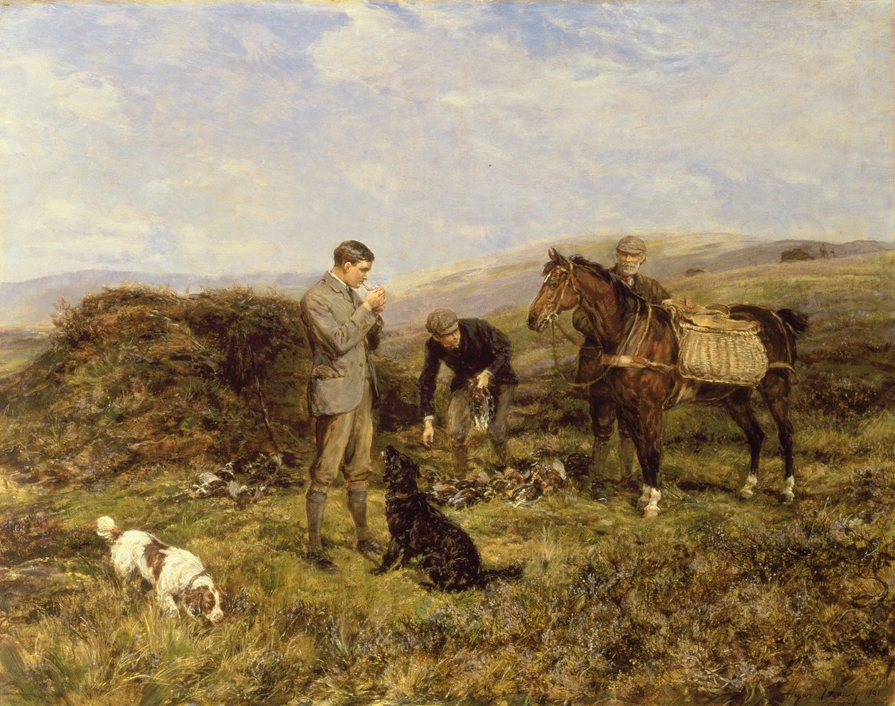Grouse Shooting, 1901 tekijältä Heywood Hardy