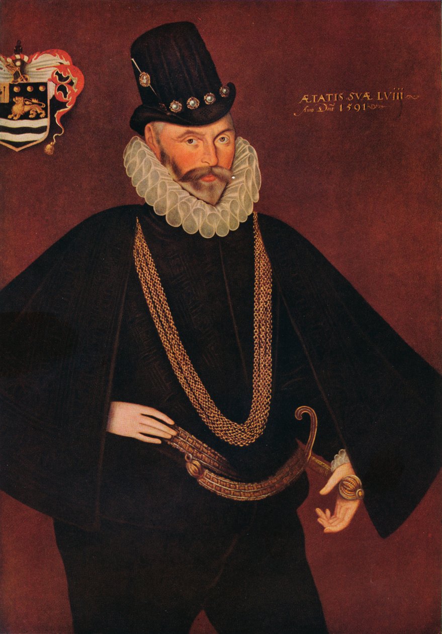 "Sir John Hawkins", 1591 tekijältä Hieronimo Custodis