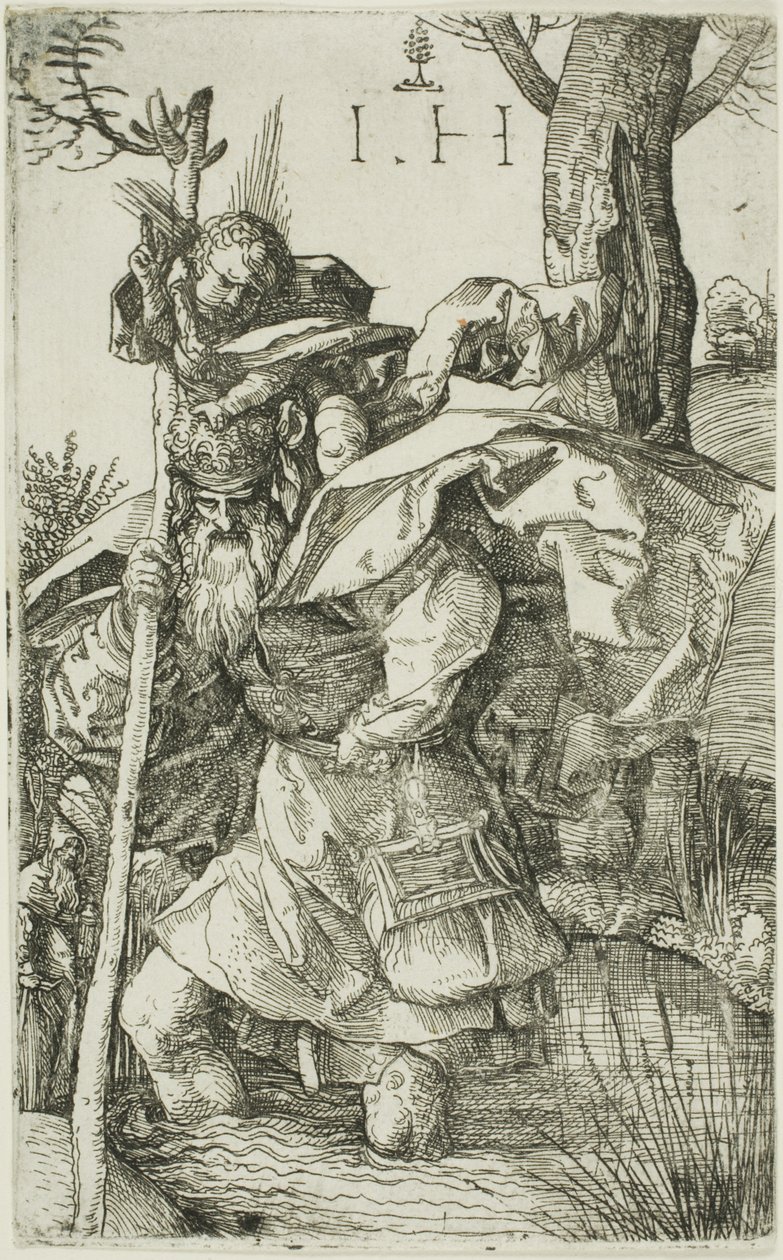Saint Christopher tekijältä Hieronymous Hopfer