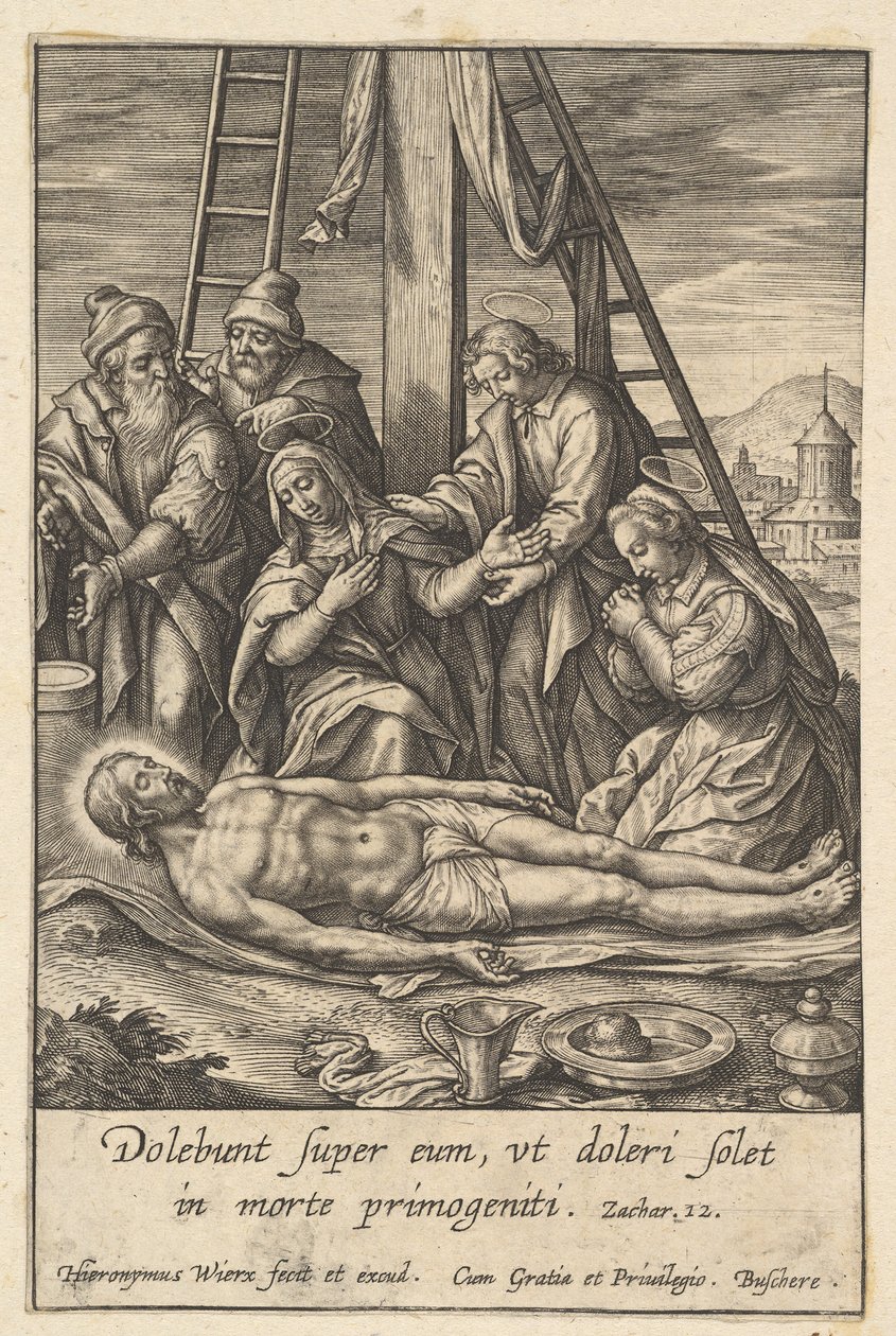 Valituslaulu, ennen vuotta 1619. tekijältä Hieronymous Wierix