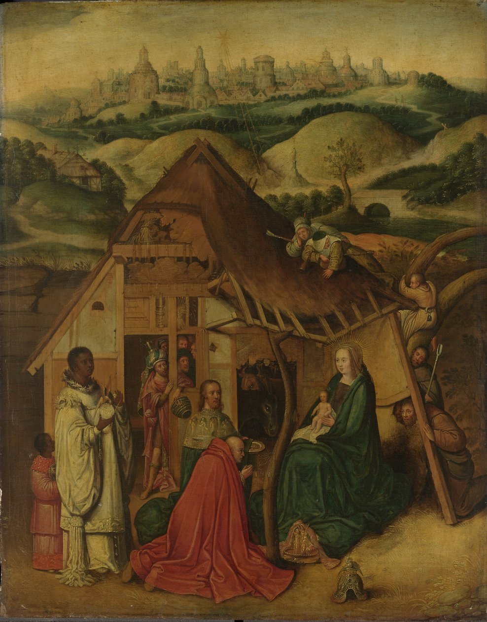 Maagien palvominen tekijältä Hieronymus Bosch