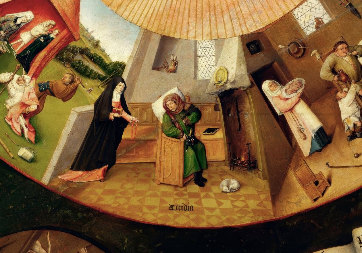 Die sieben Hauptsünden und die vier Letzten Dinge tekijältä Hieronymus Bosch