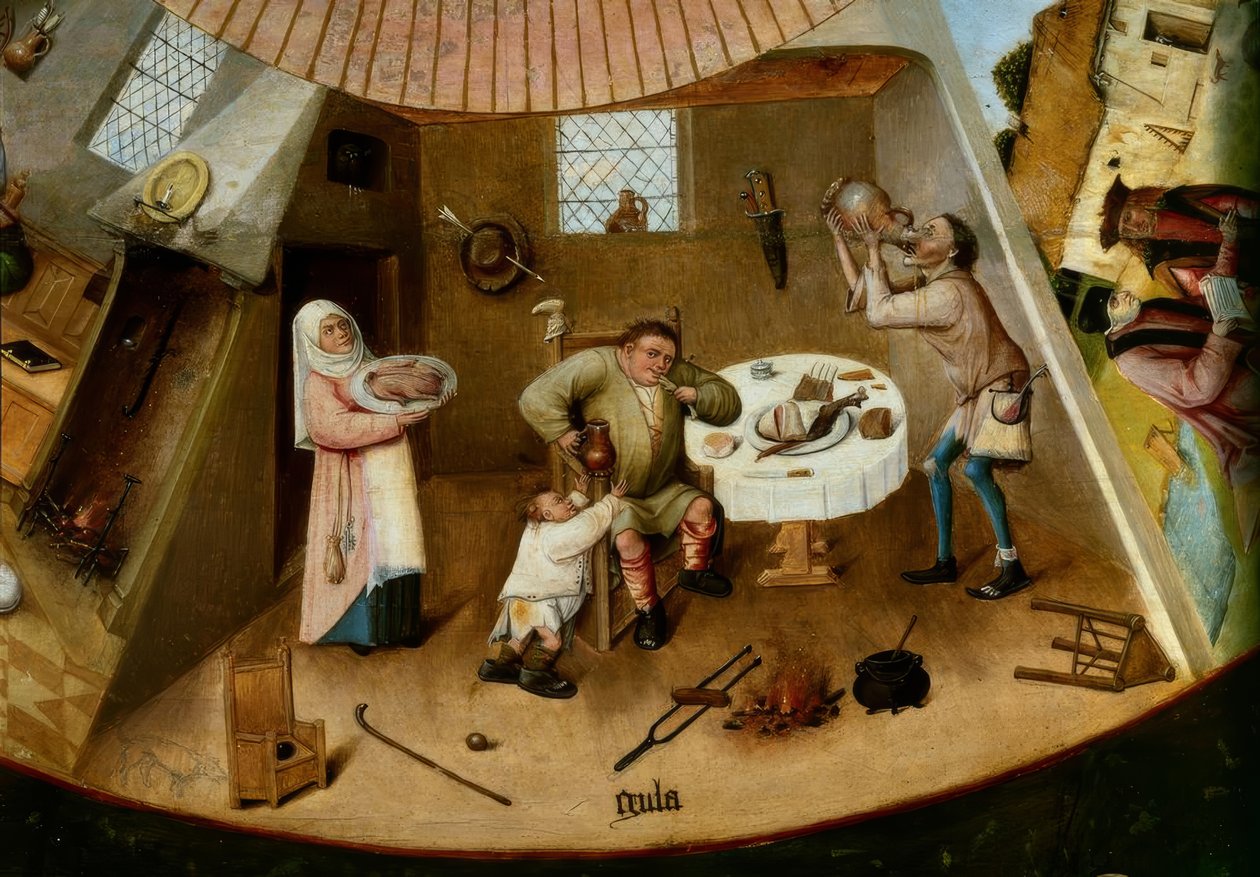 Die sieben Hauptsünden und die vier Letzten Dinge tekijältä Hieronymus Bosch