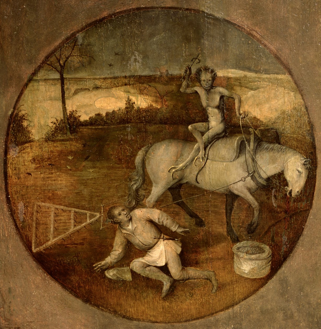 Kyntäjä riisuu demonin tekijältä Hieronymus Bosch