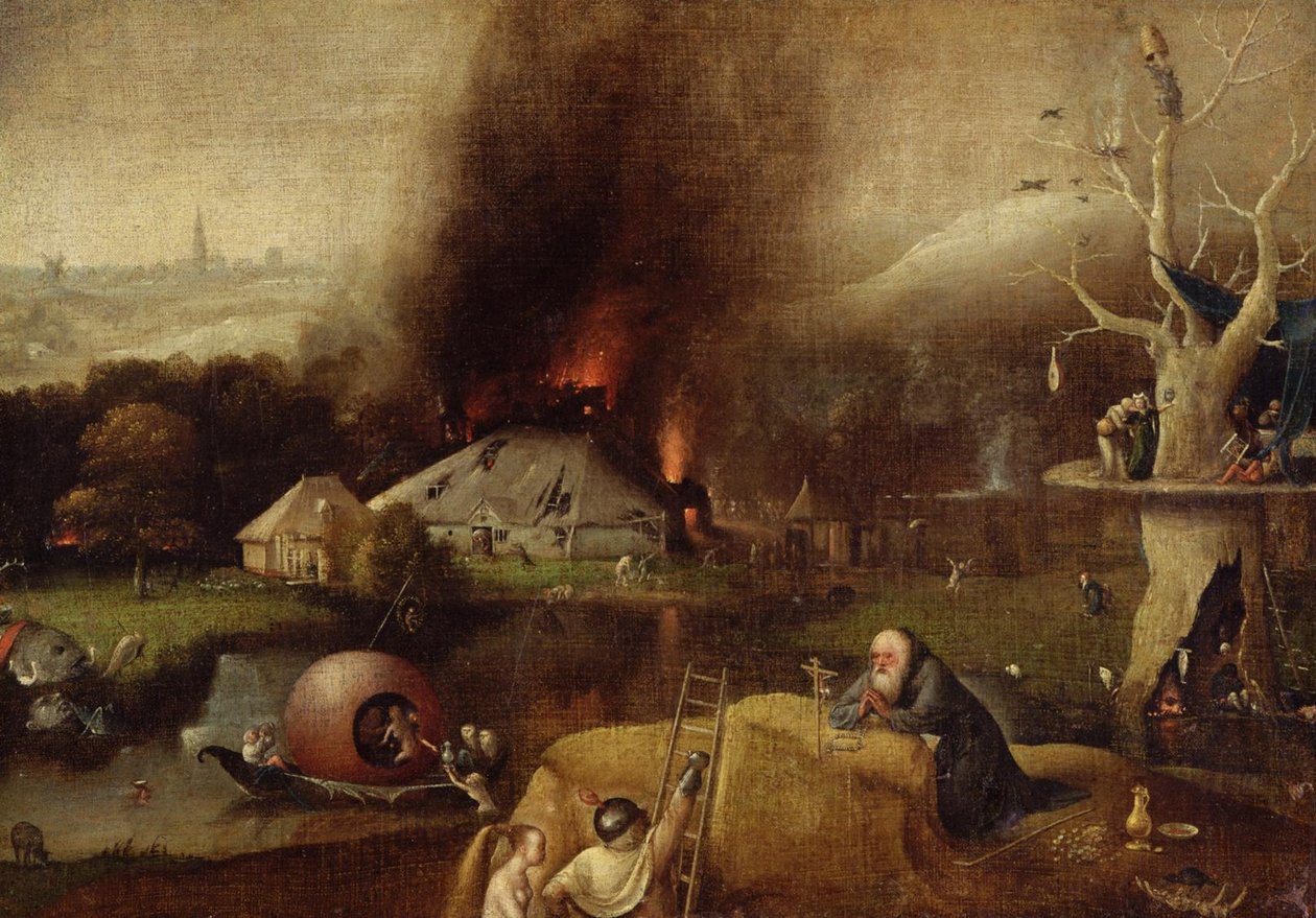 Pyhän Anthonyn kiusaus (Chrysler Museum of Art) tekijältä Hieronymus Bosch