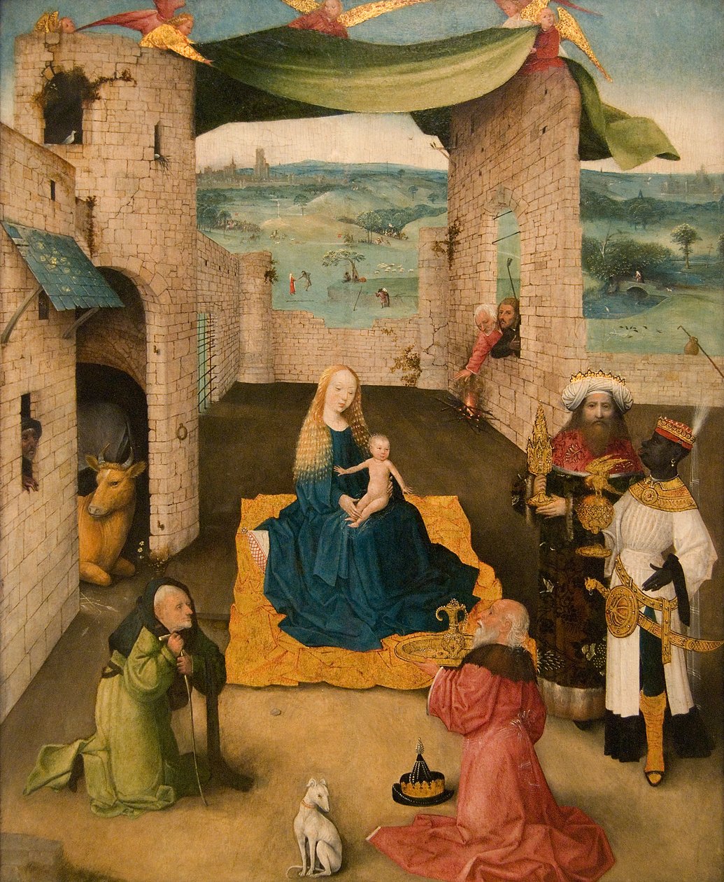 Taikojen palvonta tekijältä Hieronymus Bosch