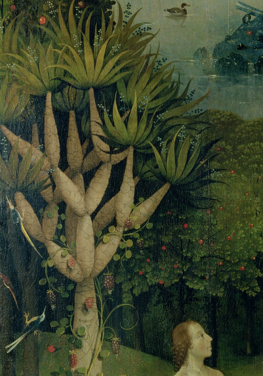 The Tree of the Knowledge of Good and Evil, detalye mula sa kanang panel ng The Garden of Earthly Delights, c.1500 finn tekijältä Hieronymus Bosch