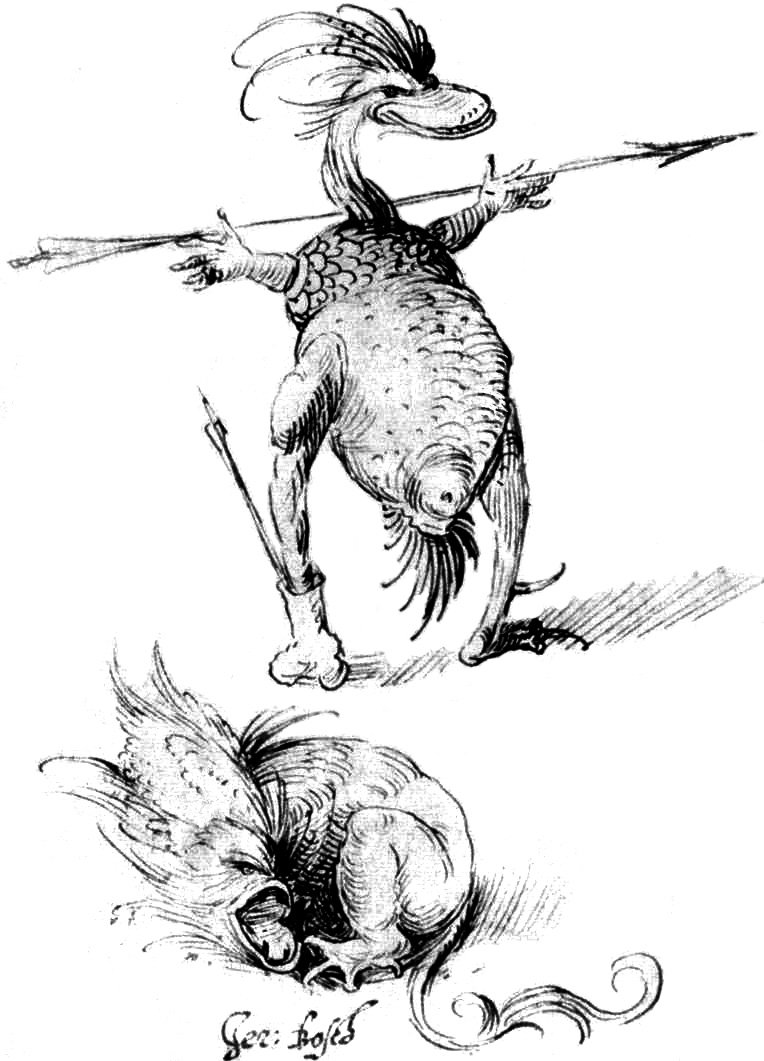 Kaksi hirviötä tekijältä Hieronymus Bosch