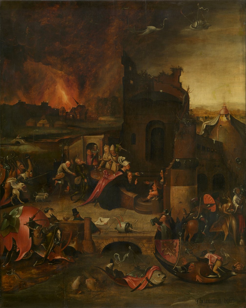 Verzoeking van de heilige Antonius de Grote van Egypte (Antwerpen) tekijältä Hieronymus Bosch