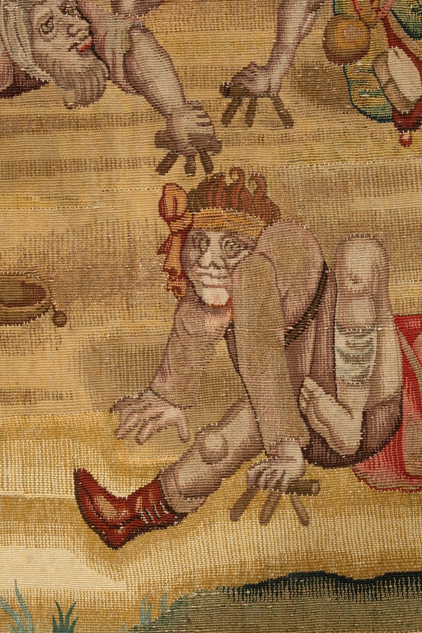 Hieronymus Boschin työn inspiroima kuvakudos, n. 1560 (kulta, hopea, silkki ja villa) tekijältä Hieronymus (after) Bosch
