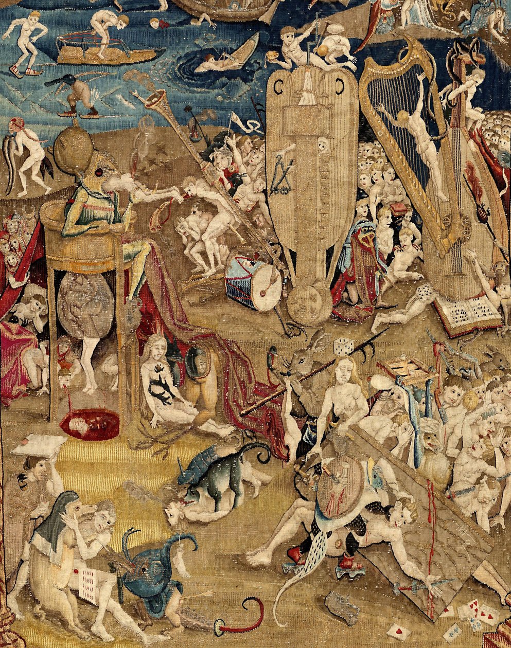 Maallisten ilojen puutarha. noin 1560 (kuvakudos) tekijältä Hieronymus (after) Bosch