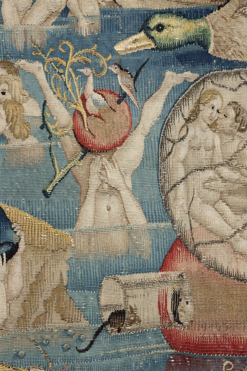 O Jardim das Delícias Terrenas. ca. 1560 (tapeçaria)finlandês tekijältä Hieronymus (after) Bosch