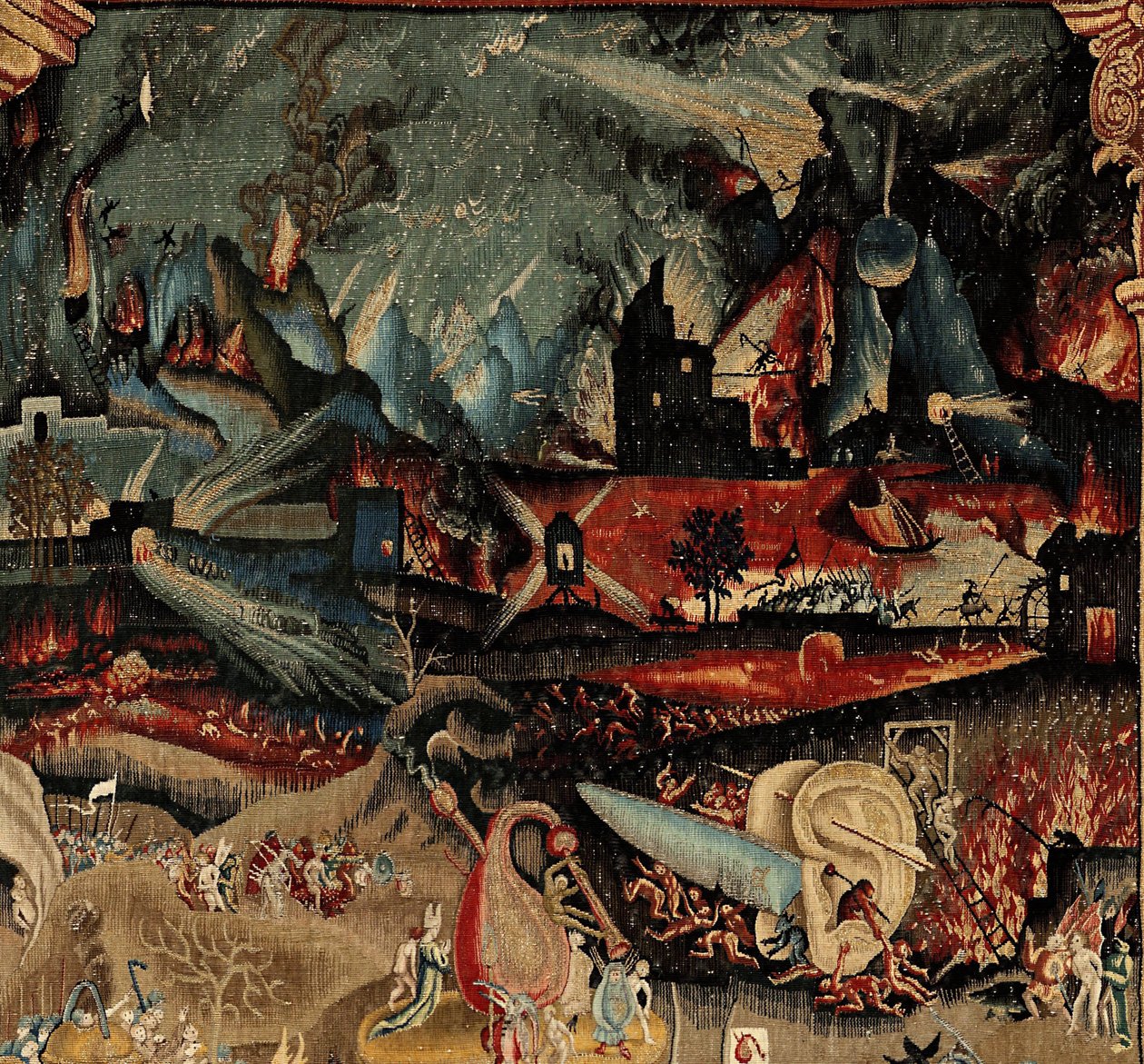 Maallisten ilojen puutarha. noin 1560 (kuvakudos) tekijältä Hieronymus (after) Bosch