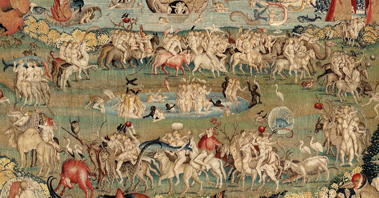 Maallisten ilojen puutarha. noin 1560 (kuvakudos) tekijältä Hieronymus (after) Bosch