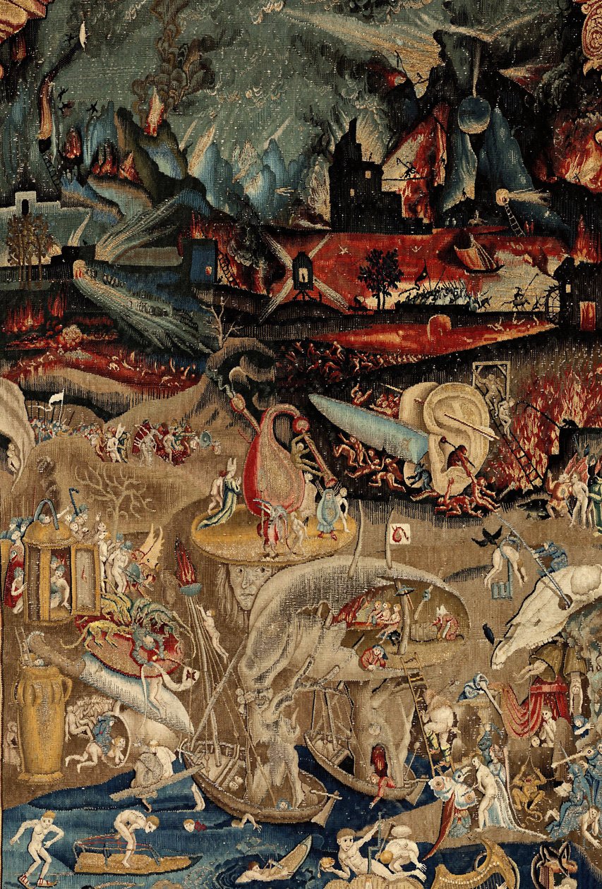 Maallisten ilojen puutarha. noin 1560 (kuvakudos) tekijältä Hieronymus (after) Bosch