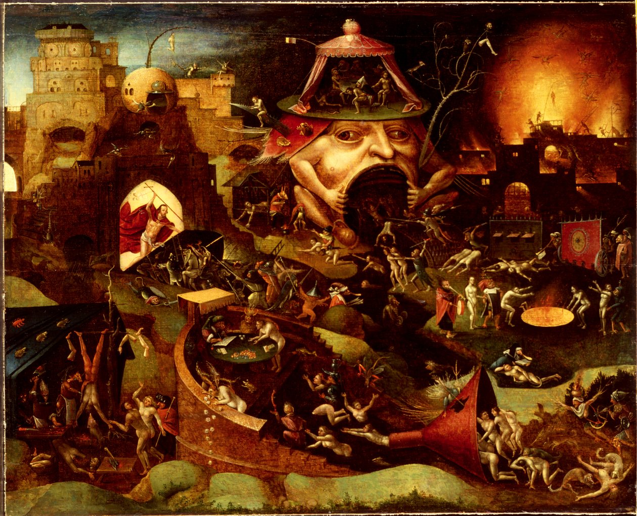 Kristus Limbossa, n. 1575 (öljy puulle) tekijältä Hieronymus (follower of) Bosch