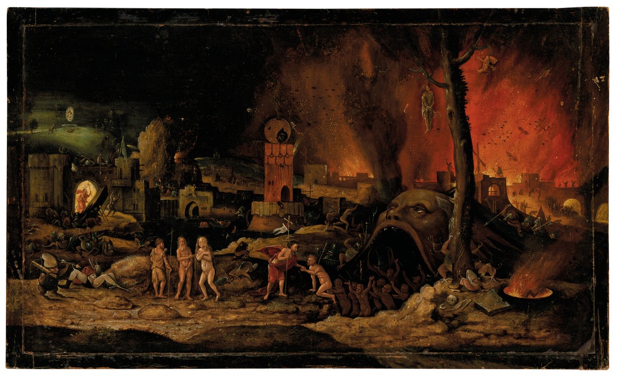 Helvetin ahdistaminen tekijältä Hieronymus (follower of) Bosch