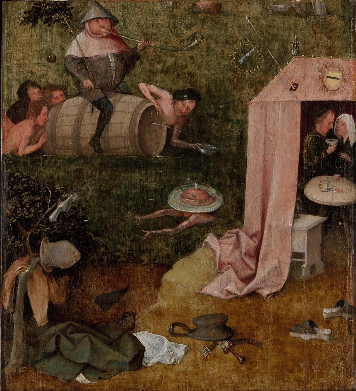 Allegoria hillittömyydestä tekijältä Hieronymus Bosch