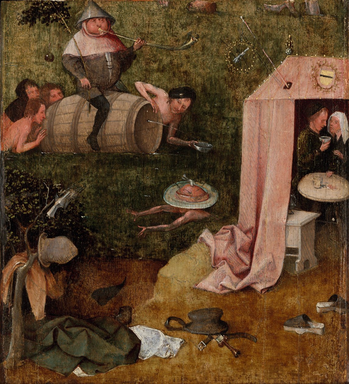 Säälittömän allegoria, n. 1495-1500 (öljy paneelille) tekijältä Hieronymus Bosch