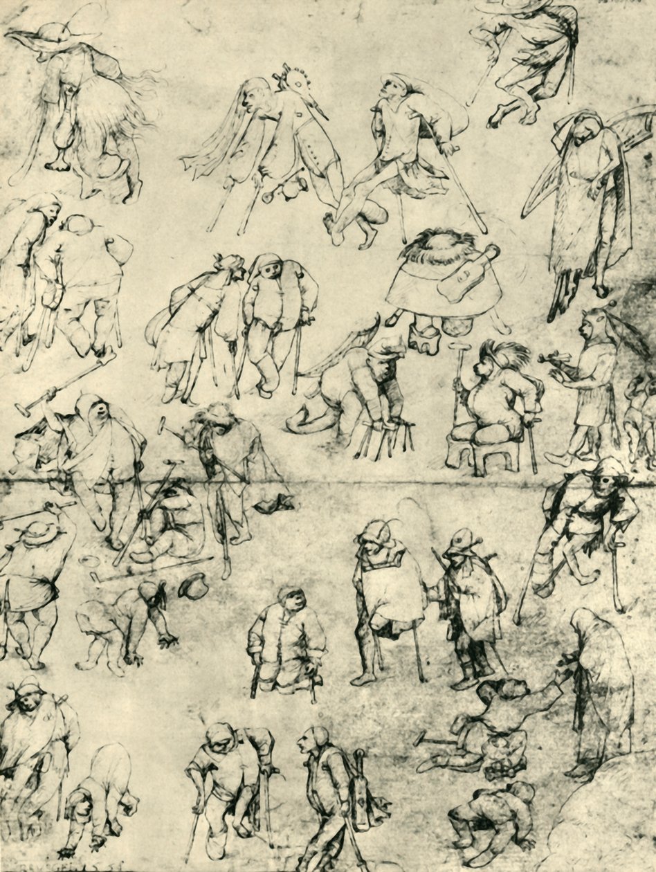 Kerjäläiset, 1400-1600-luku, 1943 tekijältä Hieronymus Bosch