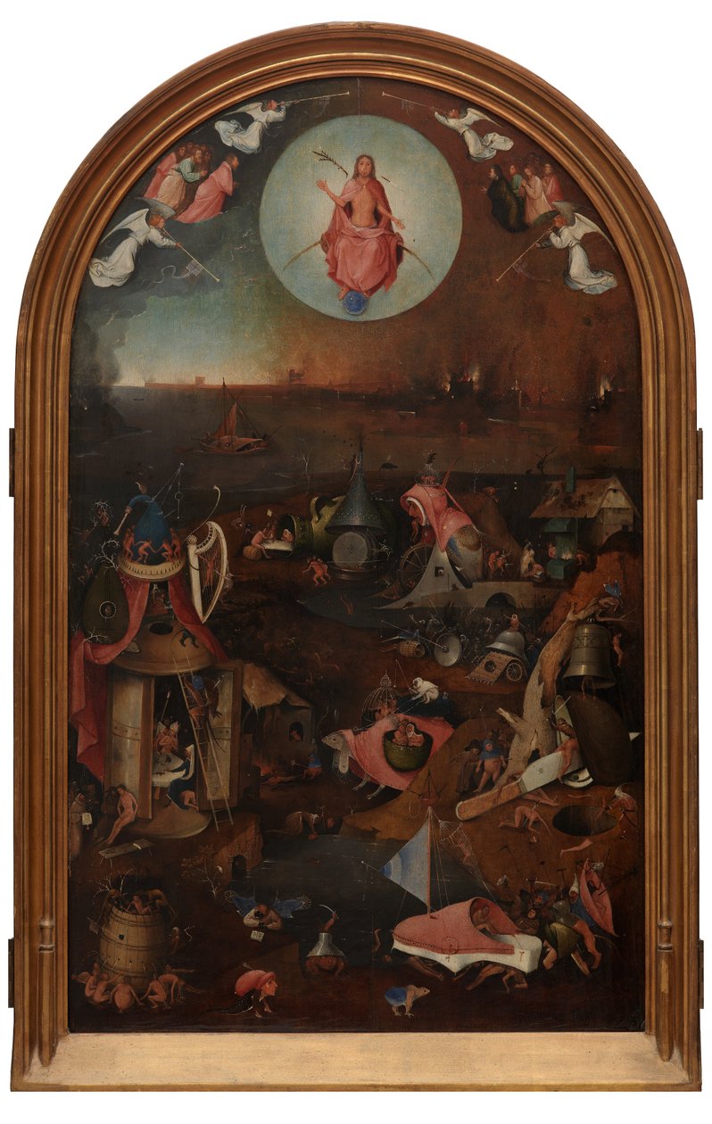 Viimeisen tuomion keskuspaneeli (öljy paneelille) tekijältä Hieronymus Bosch