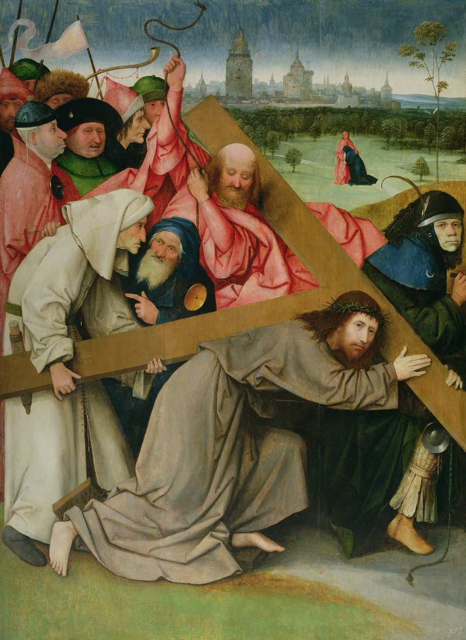 Kristus kantaa ristiä tekijältä Hieronymus Bosch