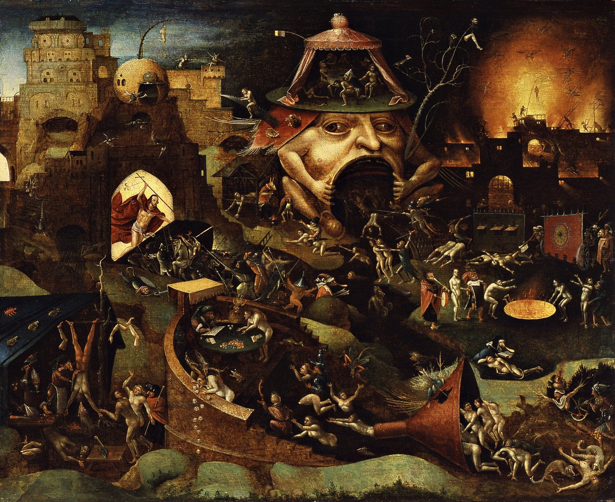 Christ In Limbo (öljy puulle) tekijältä Hieronymus Bosch