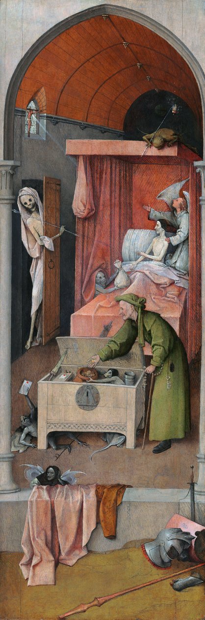 Kuolema ja kurja mies tekijältä Hieronymus Bosch