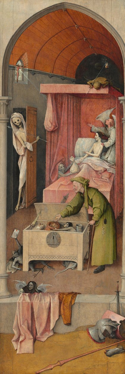 Kuolema ja miser, c. 14851490. tekijältä Hieronymus Bosch