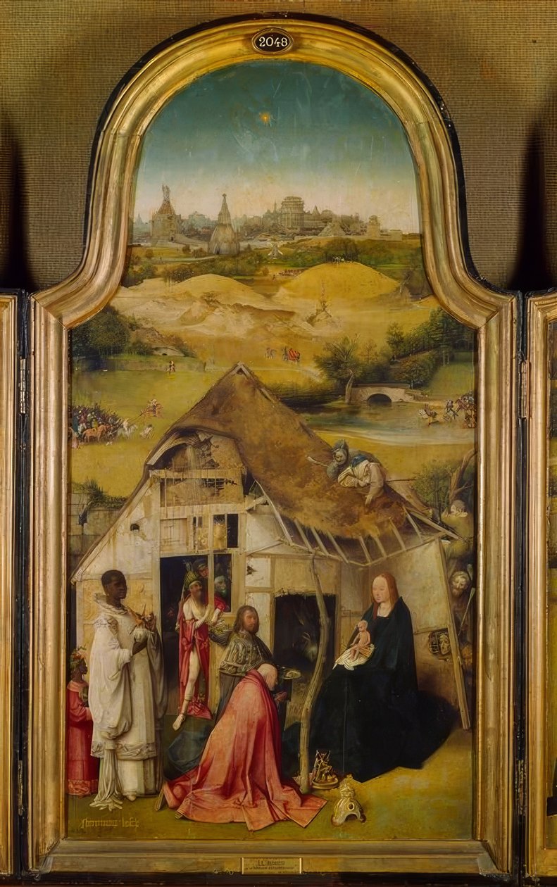 Maagien palvominen tekijältä Hieronymus Bosch