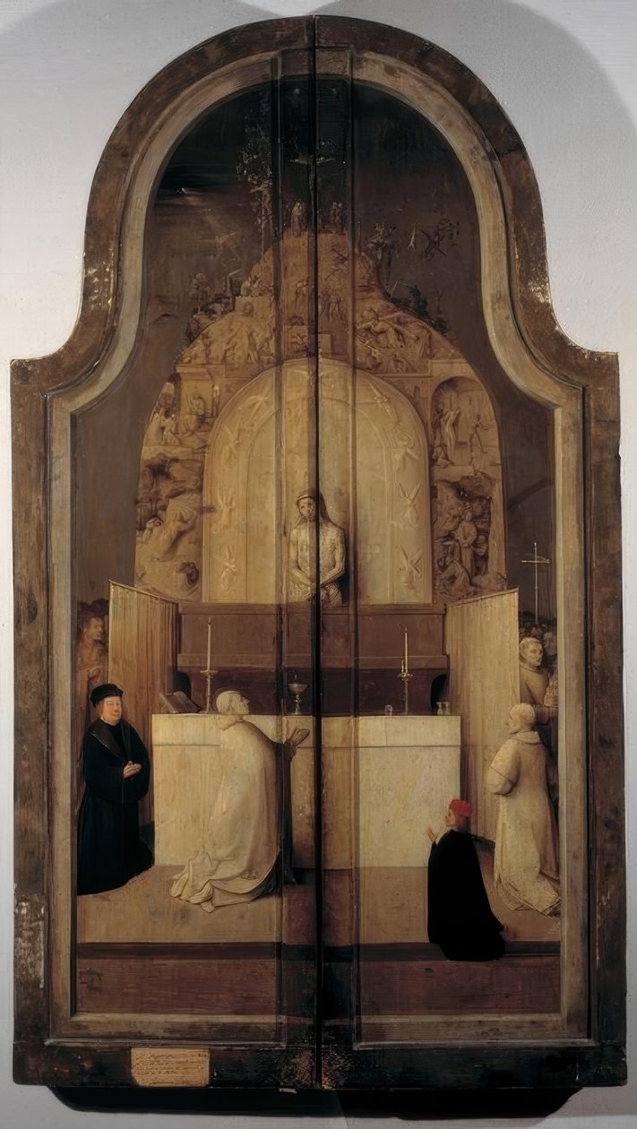 Die Gregorsmesse tekijältä Hieronymus Bosch