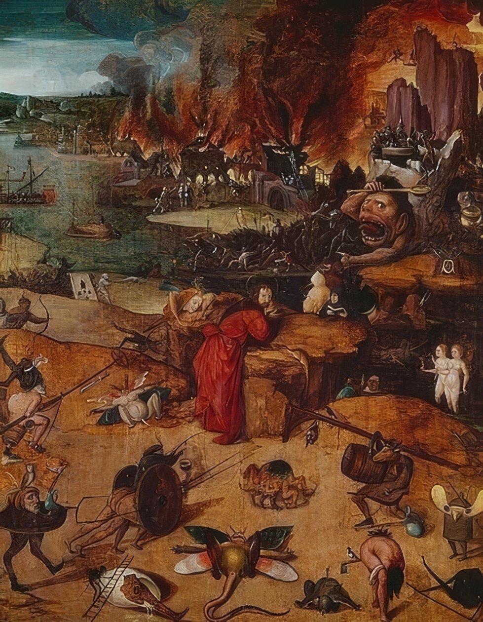 Pyhän Antoniuksen kiusaus tekijältä Hieronymus Bosch