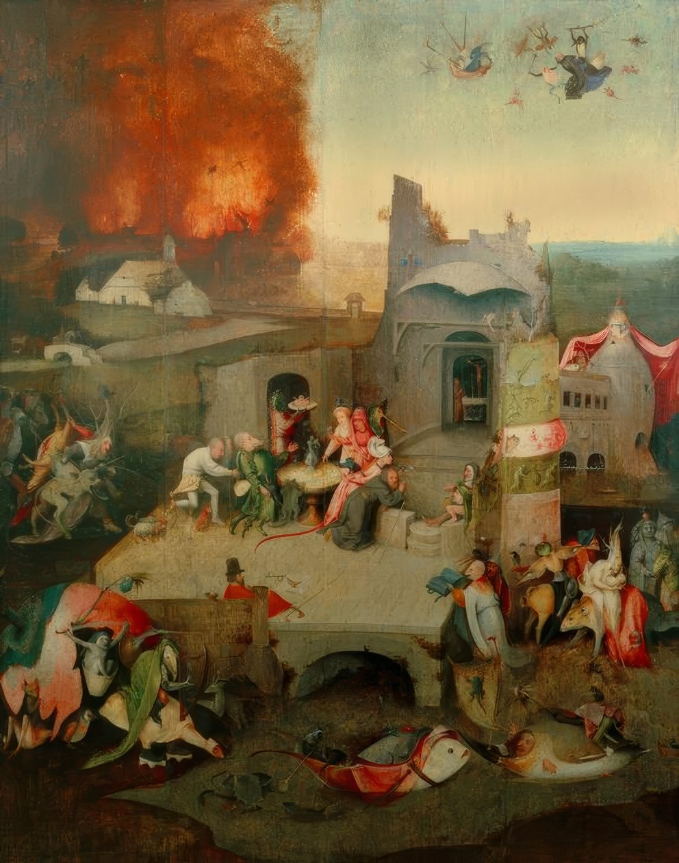 Die Versuchung des Hl. Antonius tekijältä Hieronymus Bosch
