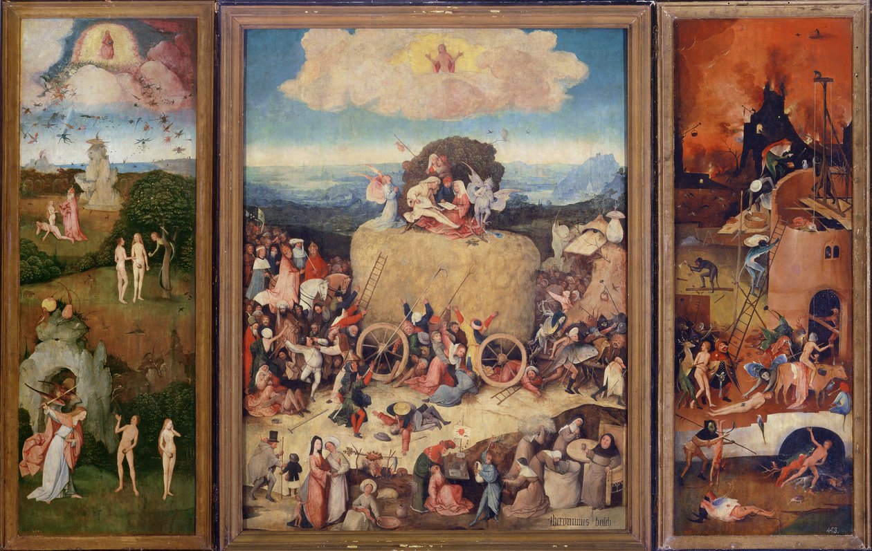 Haywain, 1515 (katso myös 37911) tekijältä Hieronymus Bosch
