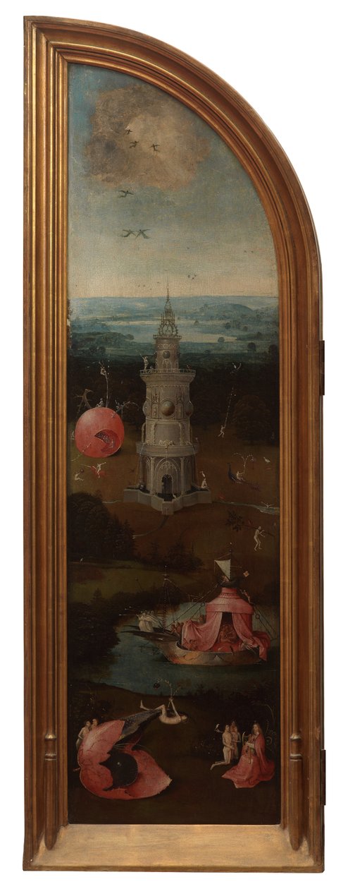 Viimeisen tuomion vasen paneeli (öljy paneelissa) tekijältä Hieronymus Bosch