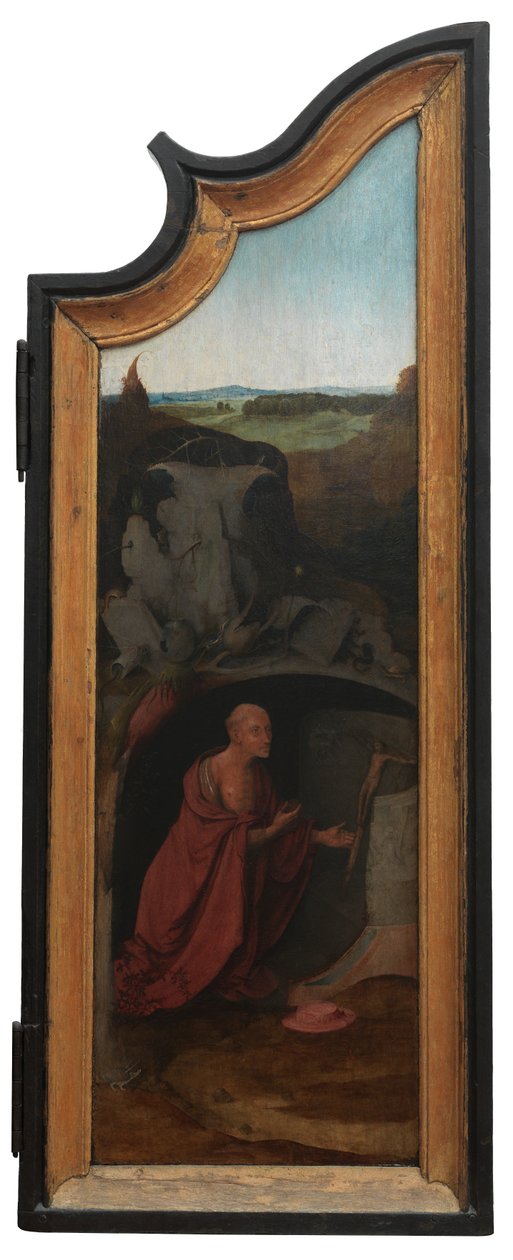 Jobin Triptyykin oikea paneeli, n. 1500-24 (öljy paneelissa) tekijältä Hieronymus Bosch