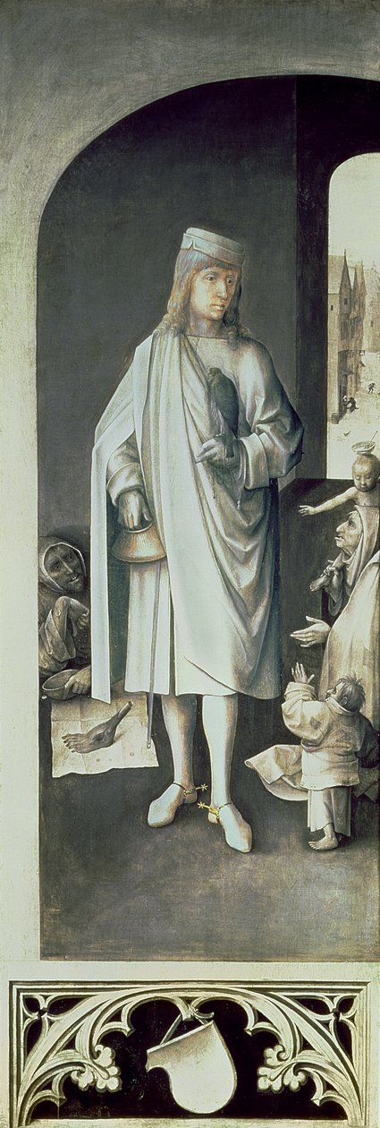 St. Bavo, oikean siiven ulkopuoli Viimeisen tuomion alttaritaulusta tekijältä Hieronymus Bosch