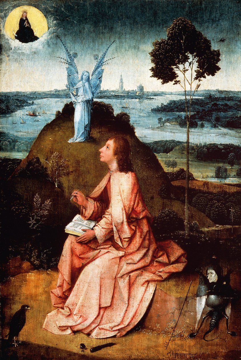 Pyhä Johannes Patmosella tekijältä Hieronymus Bosch