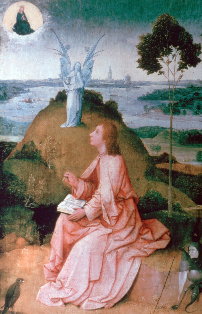 Pyhä Johannes evankelista Patmosella, 1504-1505 tekijältä Hieronymus Bosch
