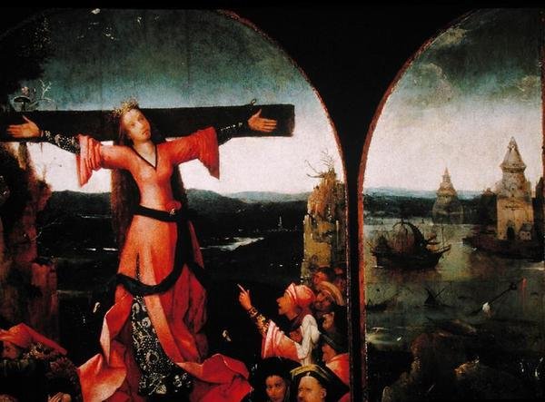 St. Liberata Triptyykki (öljy levylle) (numero 165417) tekijältä Hieronymus Bosch