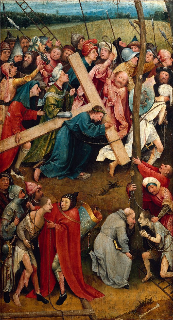Kristus pitelee ristiään, Tie Golgatalle tekijältä Hieronymus Bosch