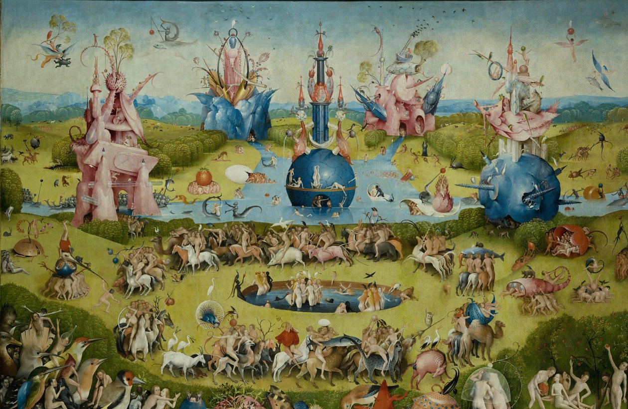 Maallisten ilojen puutarha tekijältä Hieronymus Bosch