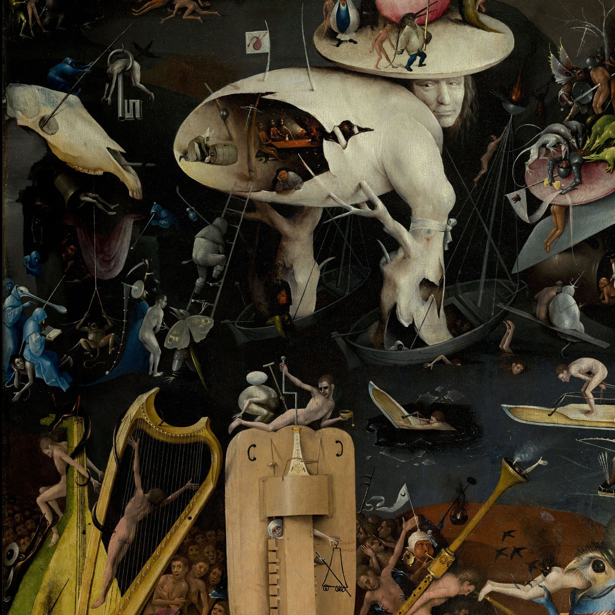 Maallisten ilojen puutarha, 1490-1500 tekijältä Hieronymus Bosch