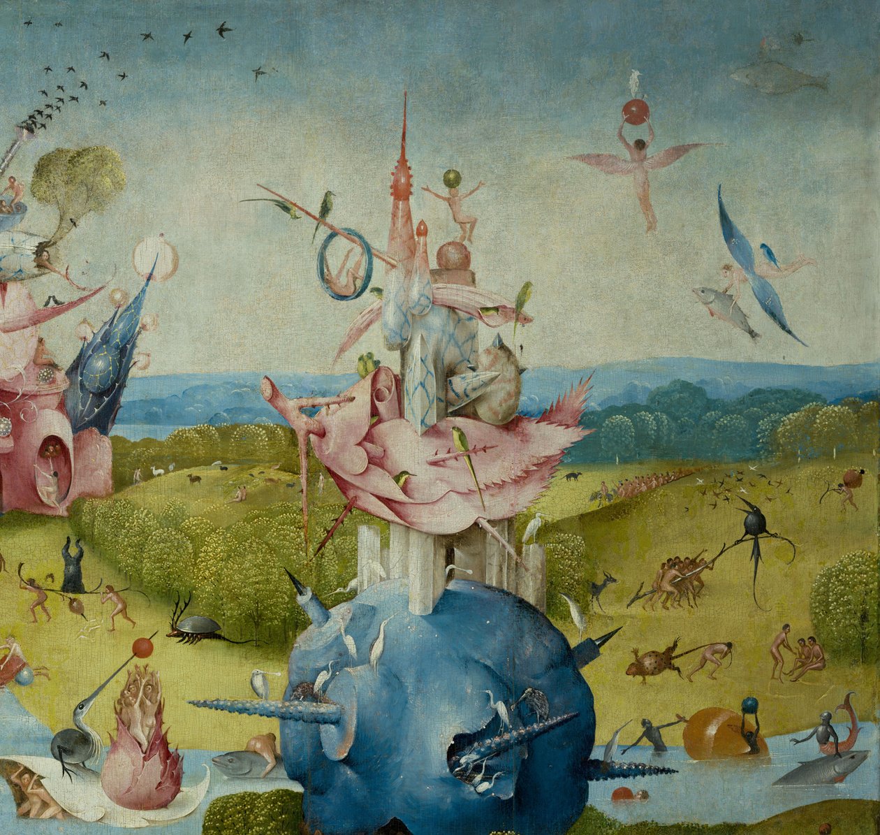 Maallisten ilojen puutarha, 1490-1500 tekijältä Hieronymus Bosch