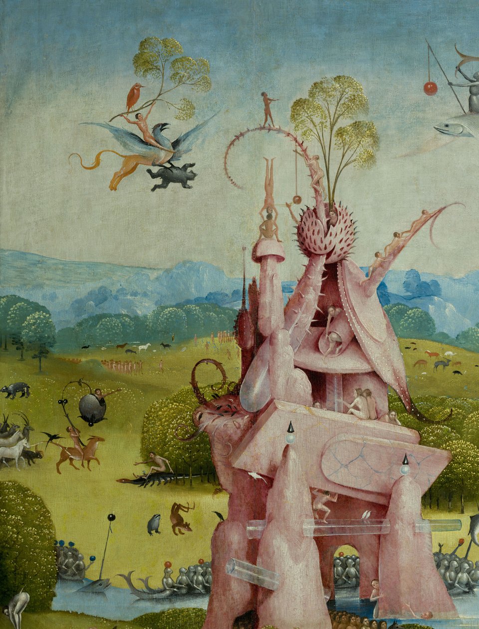 Maallisten ilojen puutarha, 1490-1500 tekijältä Hieronymus Bosch