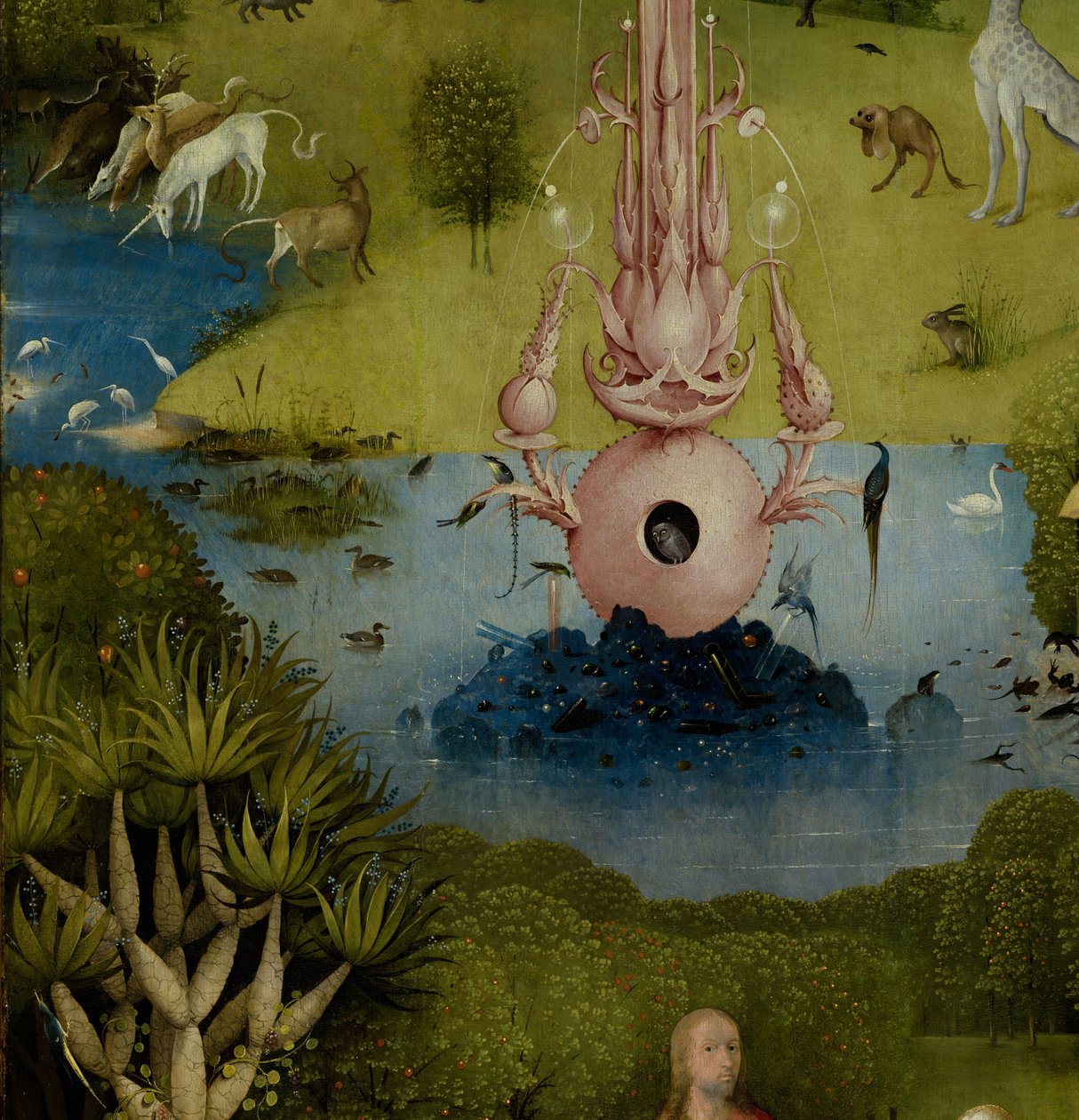 Maallisten ilojen puutarha, 1490-1500 tekijältä Hieronymus Bosch
