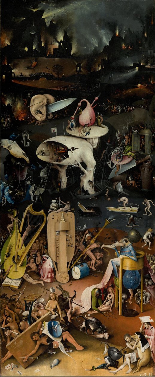 Maallisten ilojen puutarha, 1490-1500 tekijältä Hieronymus Bosch